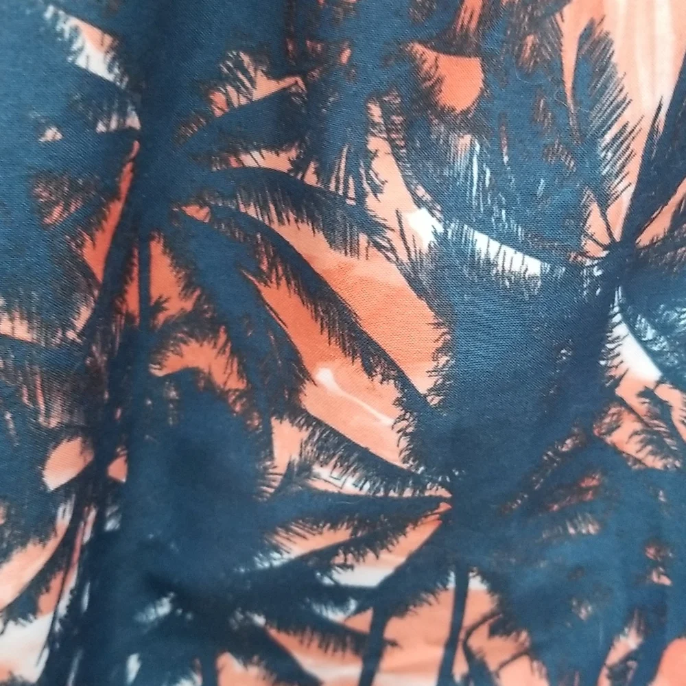 NEW Boy's Tropical Print Swim Trunks